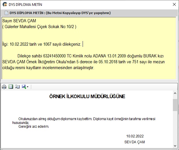 Diploma Uygulaması Ekran Görüntüsü 8